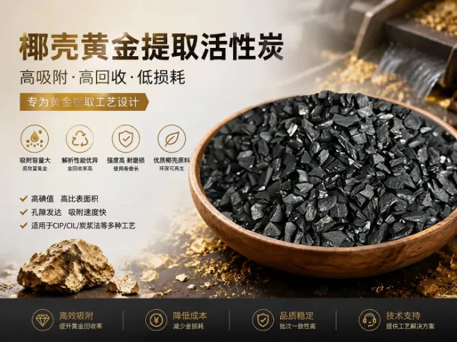 Huajing Coconut Shell Gold-Recovery Carbon: lisää kullan saantia, alentaa kustannuksia ja lisää tehokkuutta